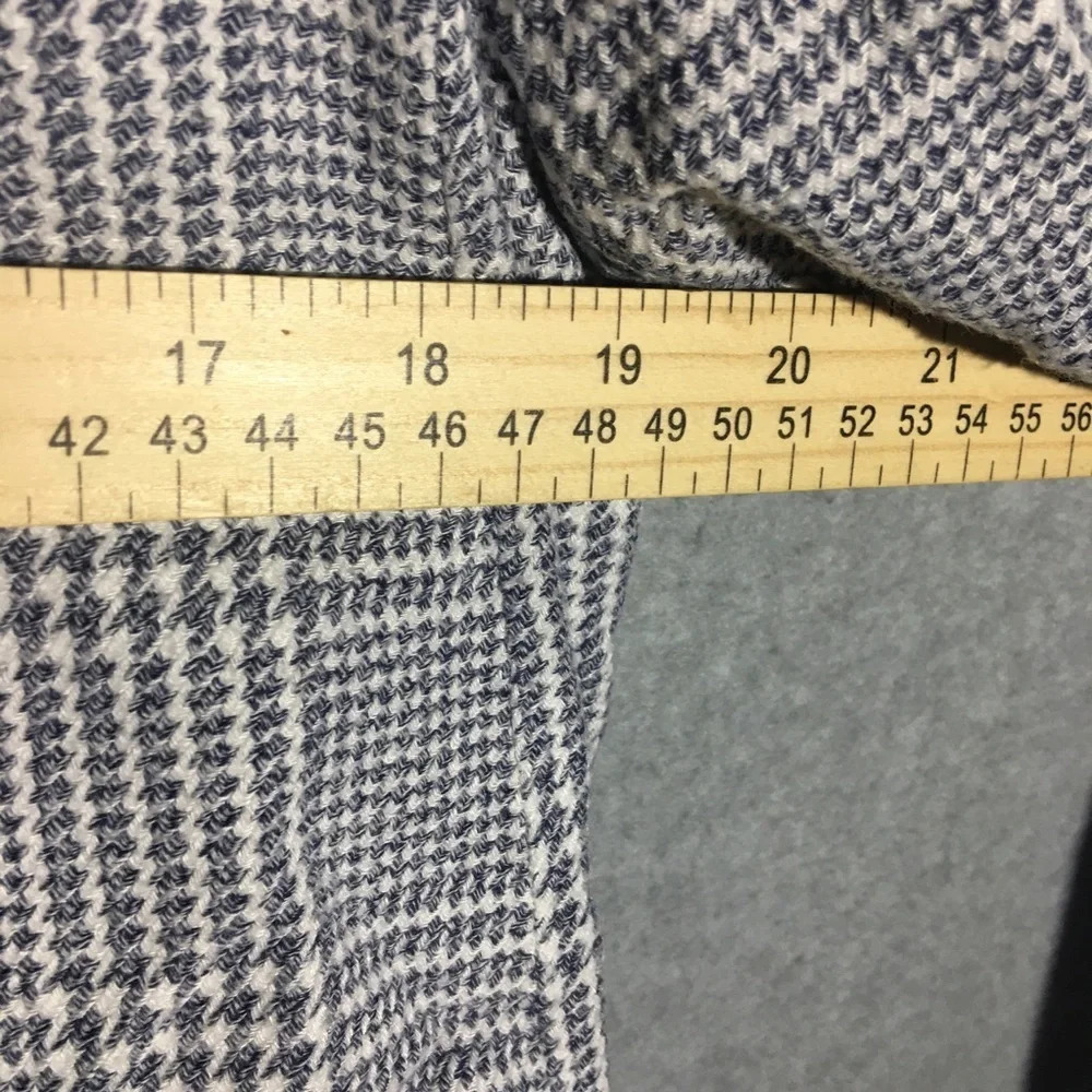 Womens H&M Blazer Houndstooth Pattern Career Work Office Wear Professional - Picture 3 of 5